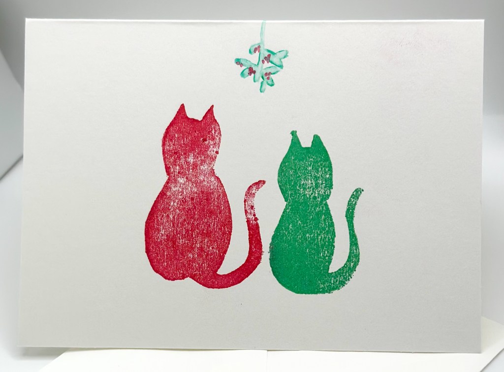 Two Cats Greeting Card